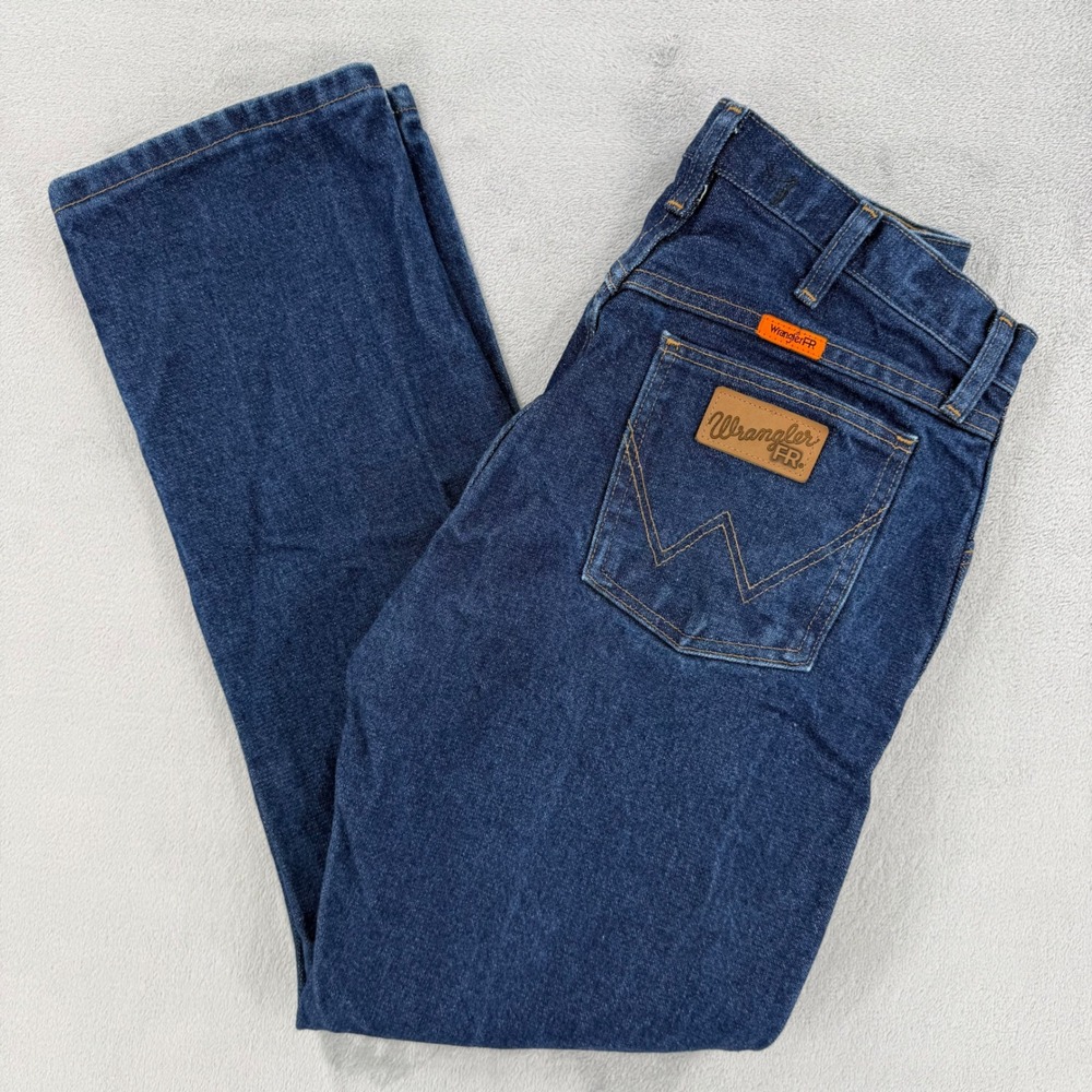 Wrangler Pants Jeans Mens Size 31x30 FR Flame Resistant 13 Original Dark Wash‎
